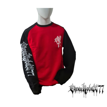 Pullover "Ehrenkodex77", rot,  Schriftzug gestickt